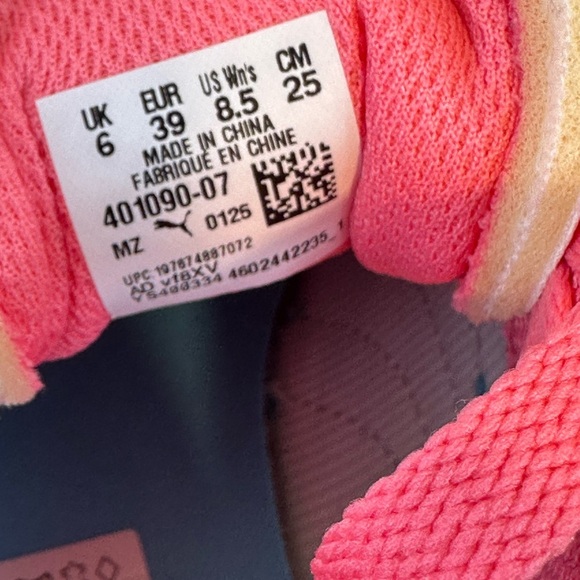 Puma Club II Era Sneakers Women’s Size 8.5 Hot Pink Blue Like New Street - Picture 9 of 10